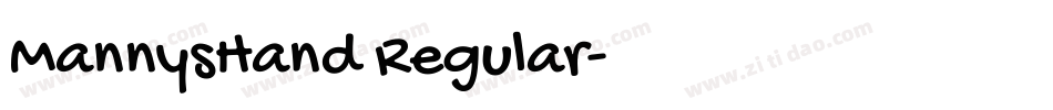 MannysHand Regular字体转换